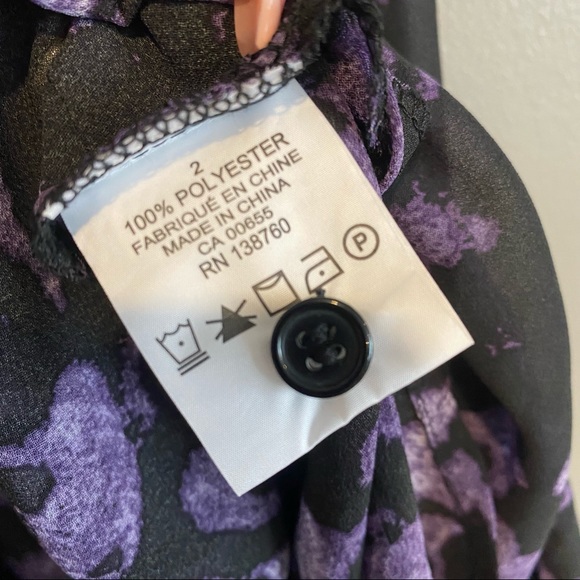 MBLM by Tess Holliday Plus Size Artsy Printed Button Down Longline Tunic - Picture 3 of 6